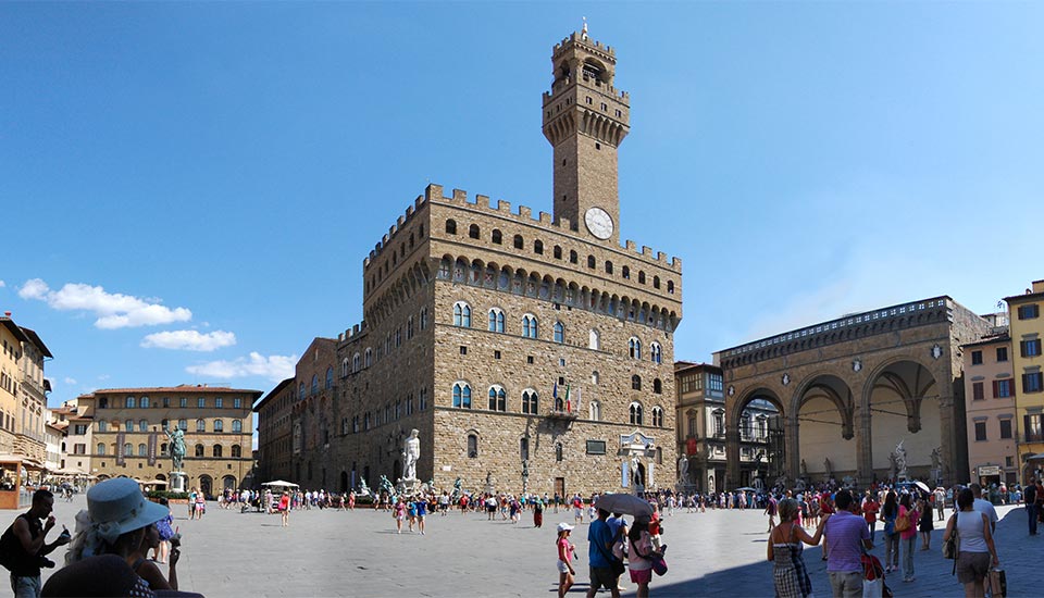 piazza della signoria e palazzo vecchio firenze