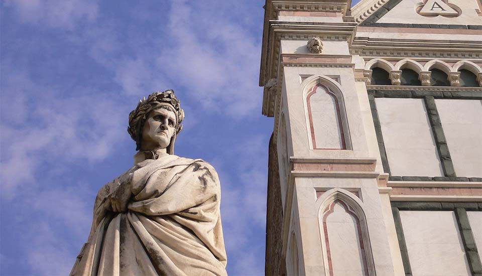 statua dante piazza santa croce firenze